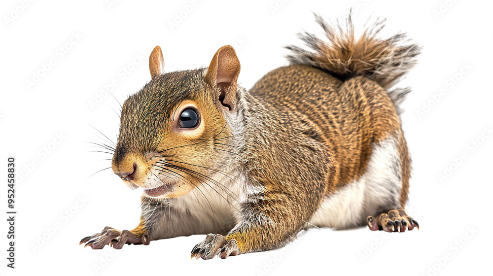 Obraz premium Squirrel isolated on transparent background, PNG