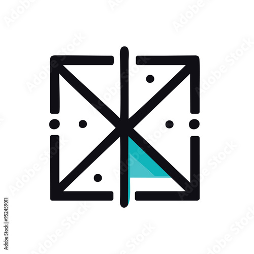 Vector editable flat of icon logo design