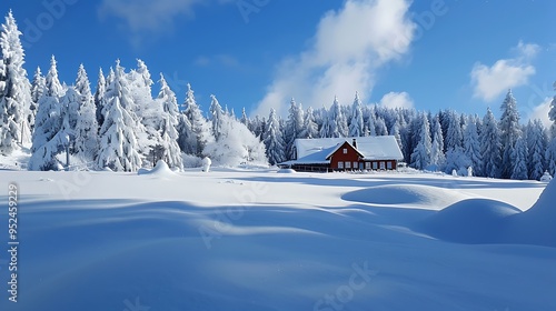 Winter Wonderland Cabin. photo