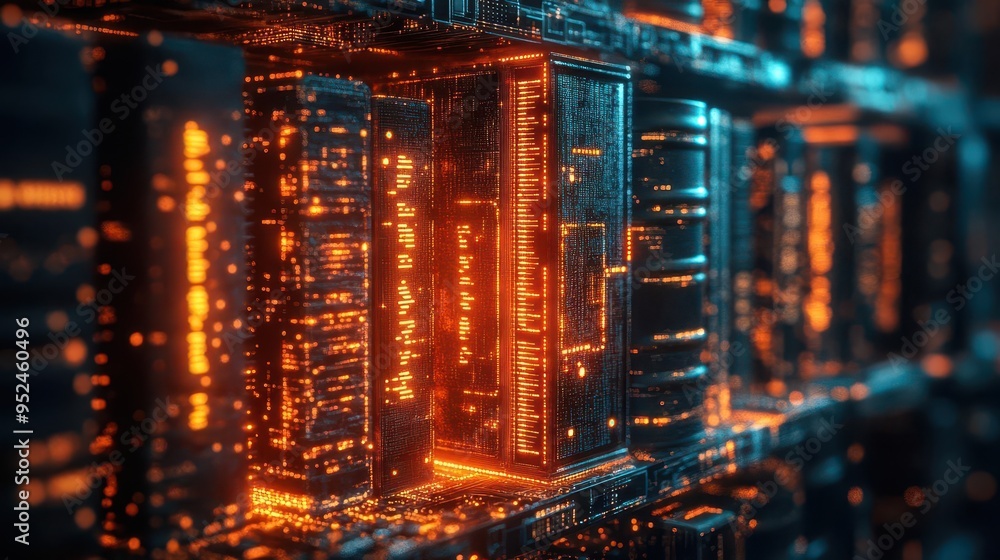 digital library within circuit board glowing book spines binary data streams futuristic learning concept digital library within circuit board glowing book spines binary data streams futuristic learning concept