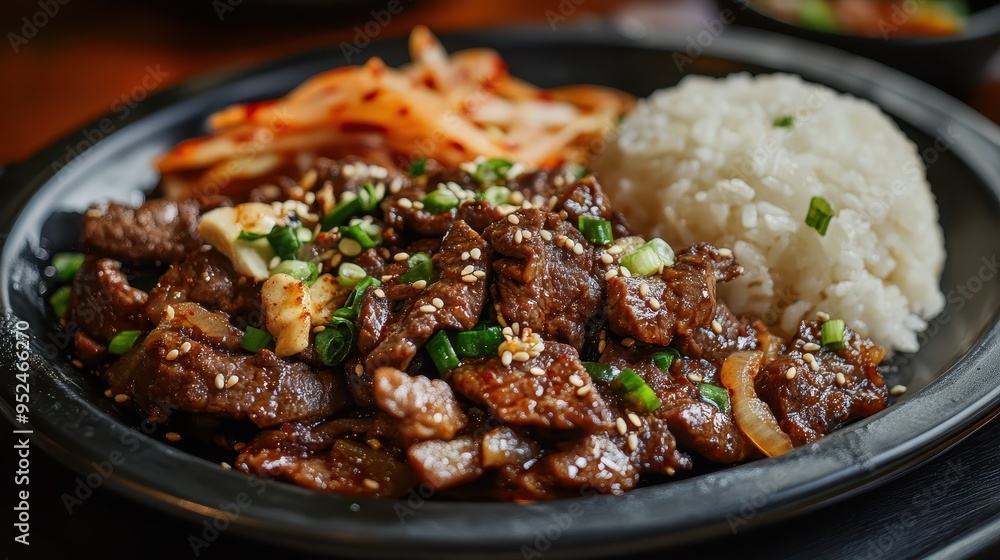 Bulgogi with Steamed Rice and Kimchi
Bulgogi with Steamed Rice and Kimchi