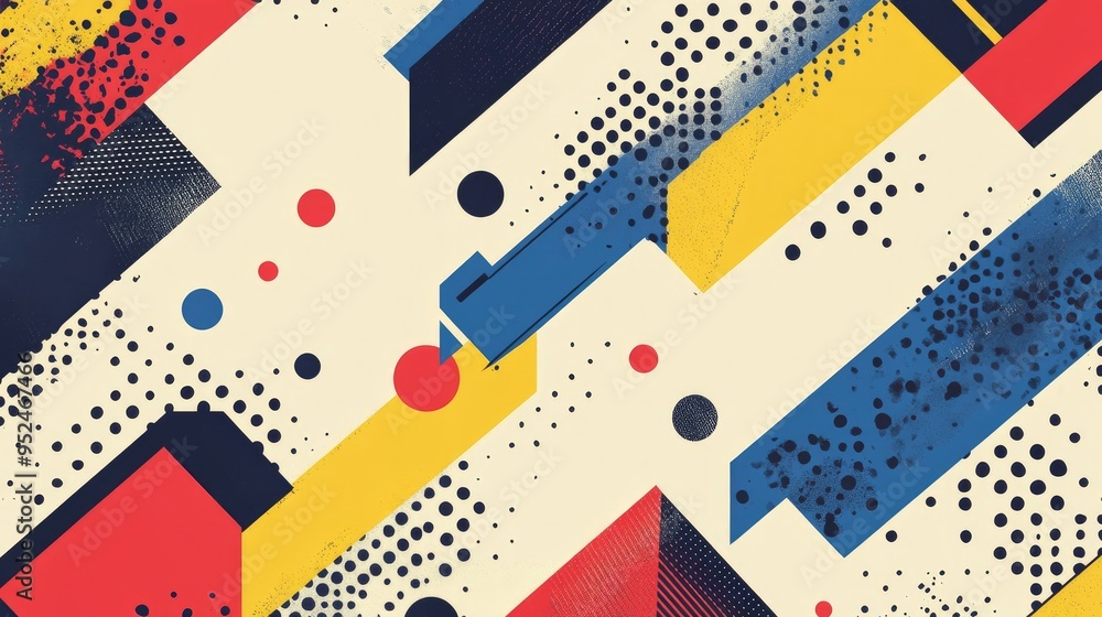 Obraz premium A creative design featuring a dotted arrow pattern, symbolizing direction and movement