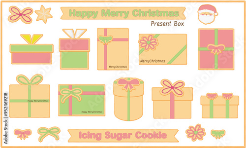 クリスマス　プレゼント（アイシングクッキー）セット