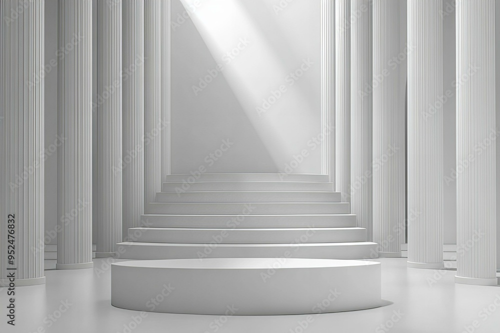 podium with minimal background podium with minimal background