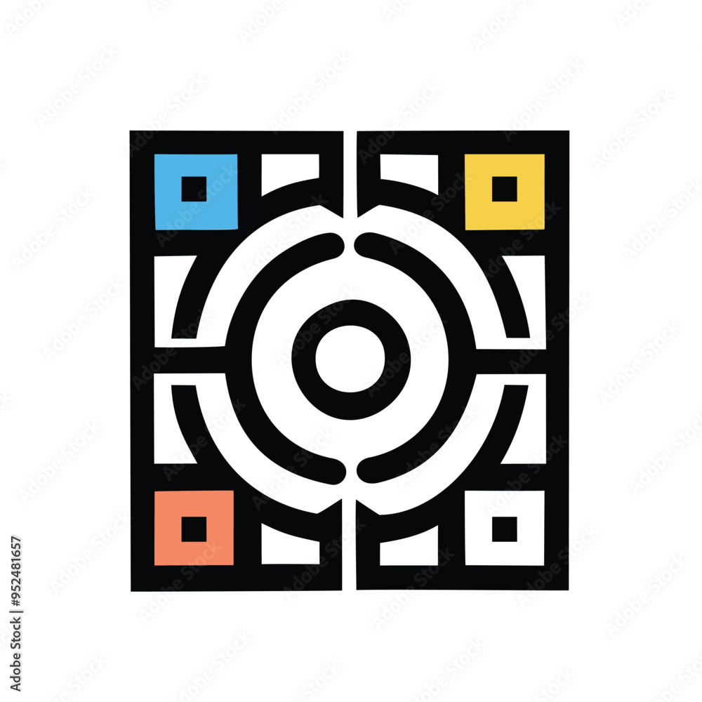 Vector editable flat of icon logo design Vector editable flat of icon logo design