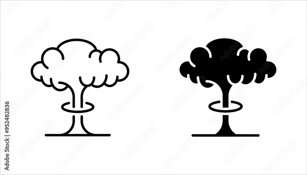 explosion icon set, from army and war collection. Thin linear explosion, fire, burst outline icon vector illustration on white background explosion icon set, from army and war collection. Thin linear explosion, fire, burst outline icon vector illustration on white background