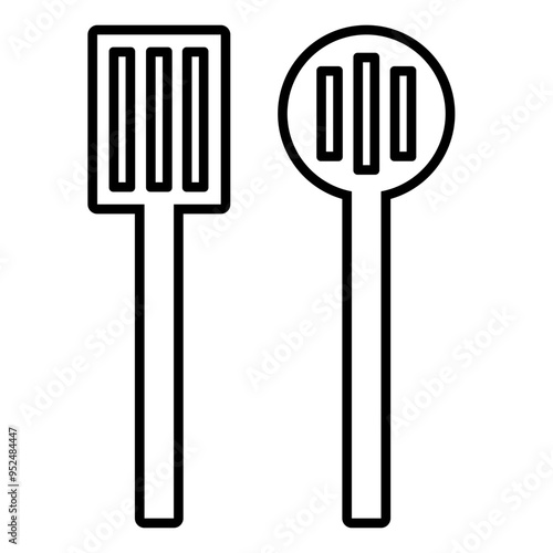 Spatula Kitchen Equipment Icon Outline Style