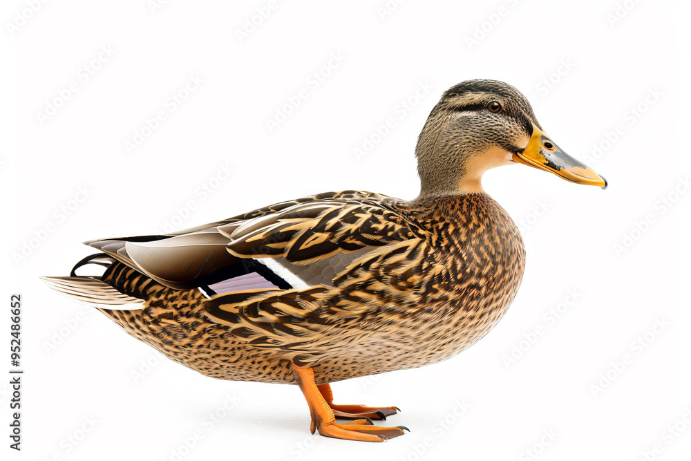 a duck standing on a white surface with a white background a duck standing on a white surface with a white background