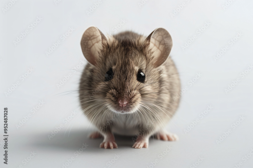 a small mouse is standing on a white surface a small mouse is standing on a white surface