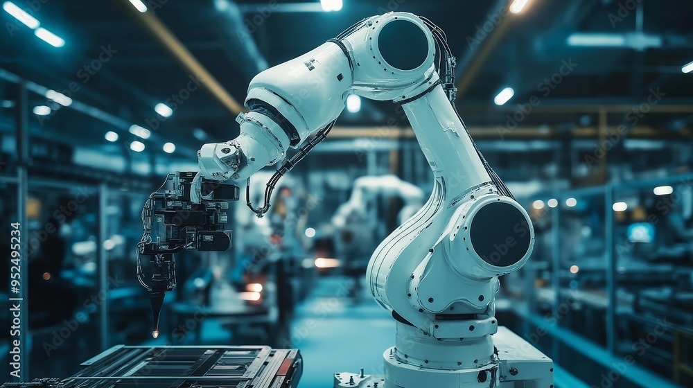 industrial robot.Based on Generative AI industrial robot.Based on Generative AI