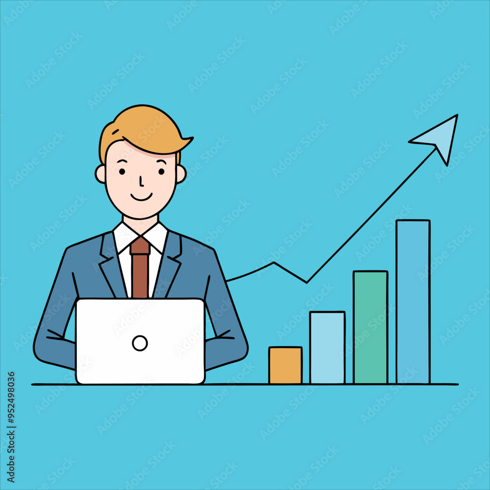 Business Simple Art Digital Vector Illustration Business Simple Art Digital Vector Illustration