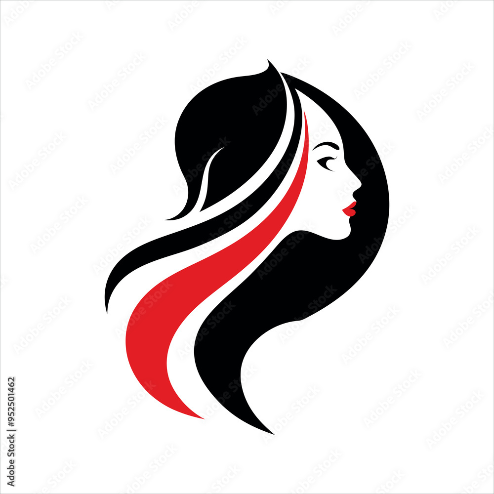 Beauty Stylish Woman Fashion Logo Vector Illustration Beauty Stylish Woman Fashion Logo Vector Illustration