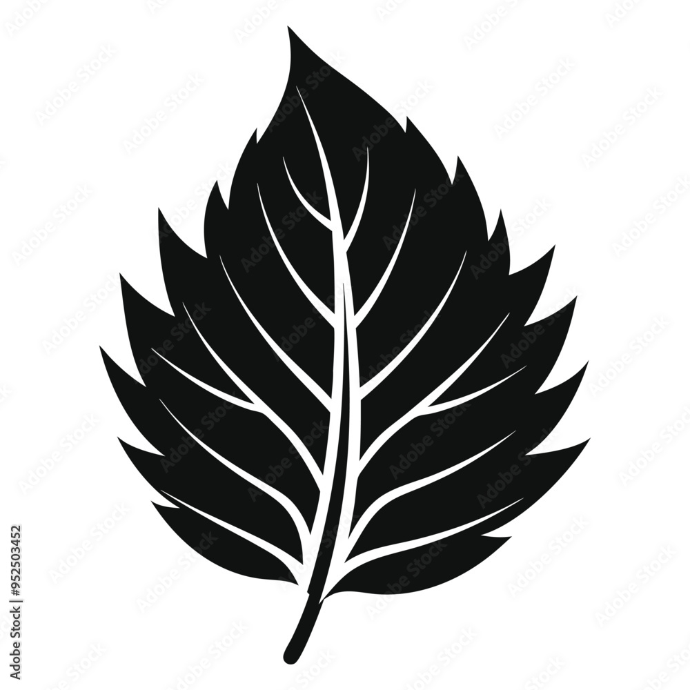 leaf silhouette style with white background leaf silhouette style with white background