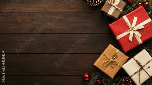 Christmas gift cards paired with festive gift wrapping and versatile e-gift cards.