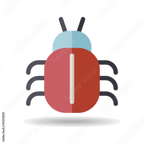 Software or program bug vector icon