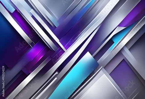 Abstract Background with a Metallic Sharp Angles photo