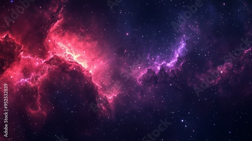 Space nebula and deep space galaxy. Cosmic universe concept. Image for poster, backdrop, abstract wallpaper and banner with copy space.