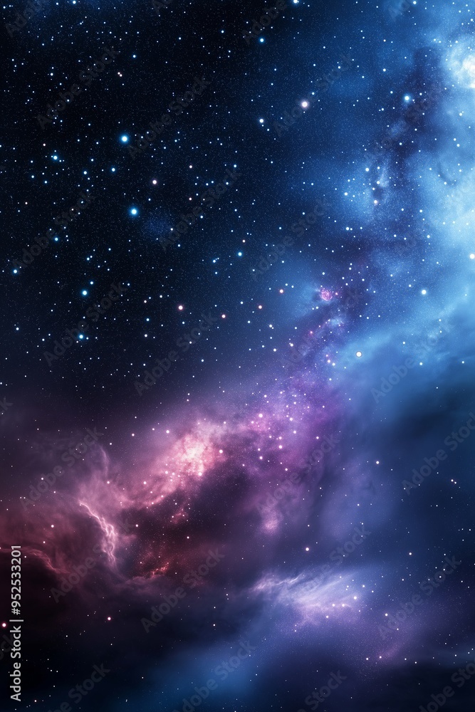 Obraz premium Space nebula and deep space galaxy. Cosmic universe concept. Image for poster, backdrop, abstract wallpaper and banner with copy space.