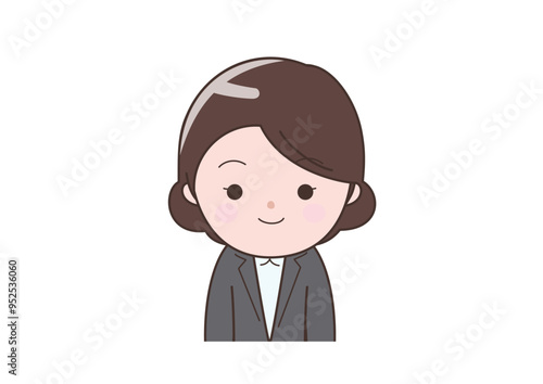 素のビジネスウーマン