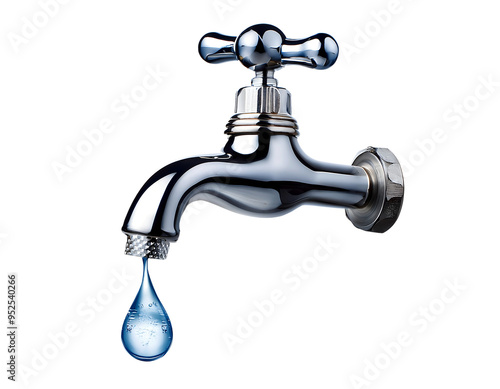 Wallpaper Mural Close-up isolated faucet with a water drop on PNG  Torontodigital.ca