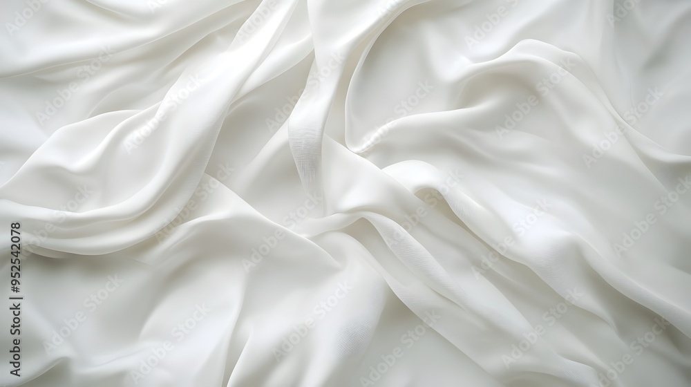 Luxurious White Bedding Sheets Captured in Minimalist Studio Photography Luxurious White Bedding Sheets Captured in Minimalist Studio Photography