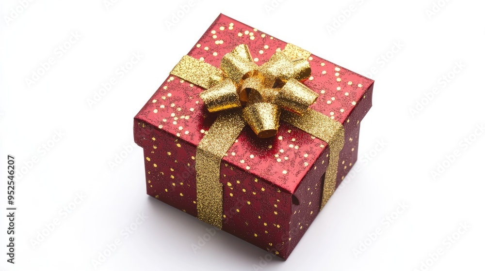New Year, christmas gift box isolated on white background New Year, christmas gift box isolated on white background