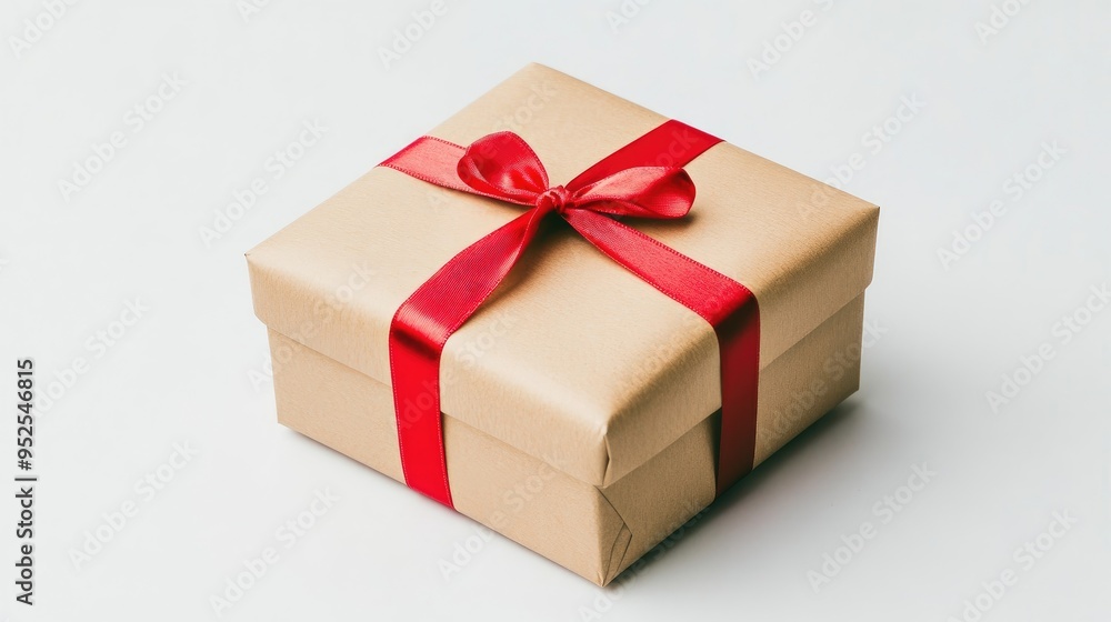 New Year, christmas gift box isolated on white background New Year, christmas gift box isolated on white background