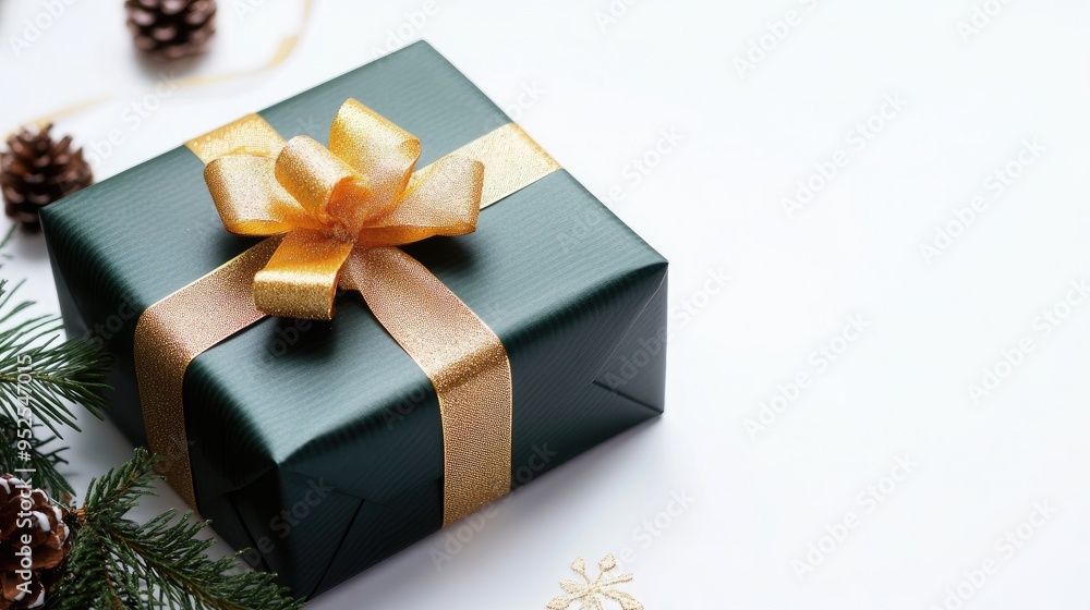 New Year, christmas gift box isolated on white background New Year, christmas gift box isolated on white background