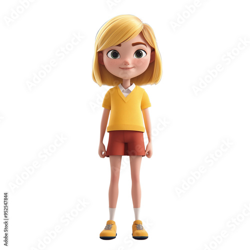 Mockup, Versatile Animated Character Design, Neutral Animated Character, Adaptable Cartoon Character, photorealistic, minimalistic, modern, versatile, character, animated