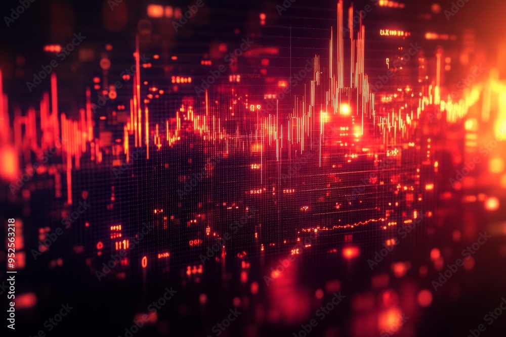 Graphic of a Financial Graph Overlay with Smart Icons Displaying Global Market Trends. Modern Design Illustrating Market Dynamics and Stock Photography Elements for Financial Analysis and Visualizatio Graphic of a Financial Graph Overlay with Smart Icons Displaying Global Market Trends. Modern Design Illustrating Market Dynamics and Stock Photography Elements for Financial Analysis and Visualizatio