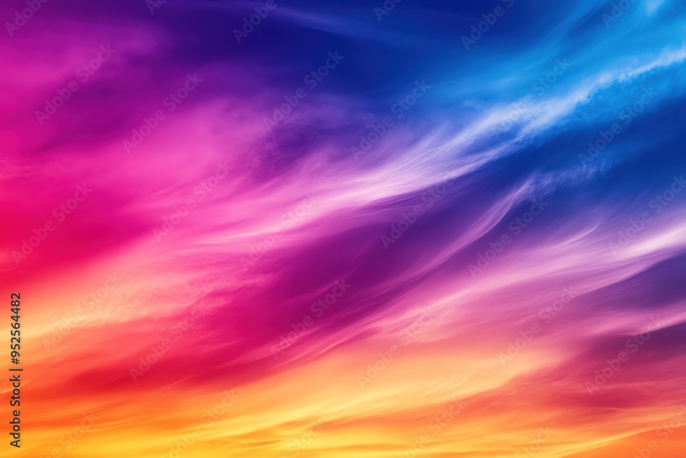 A vibrant gradient of colors blending beautifully in the sky, showcasing the stunning hues of sunset or dawn at twilight. A vibrant gradient of colors blending beautifully in the sky, showcasing the stunning hues of sunset or dawn at twilight.