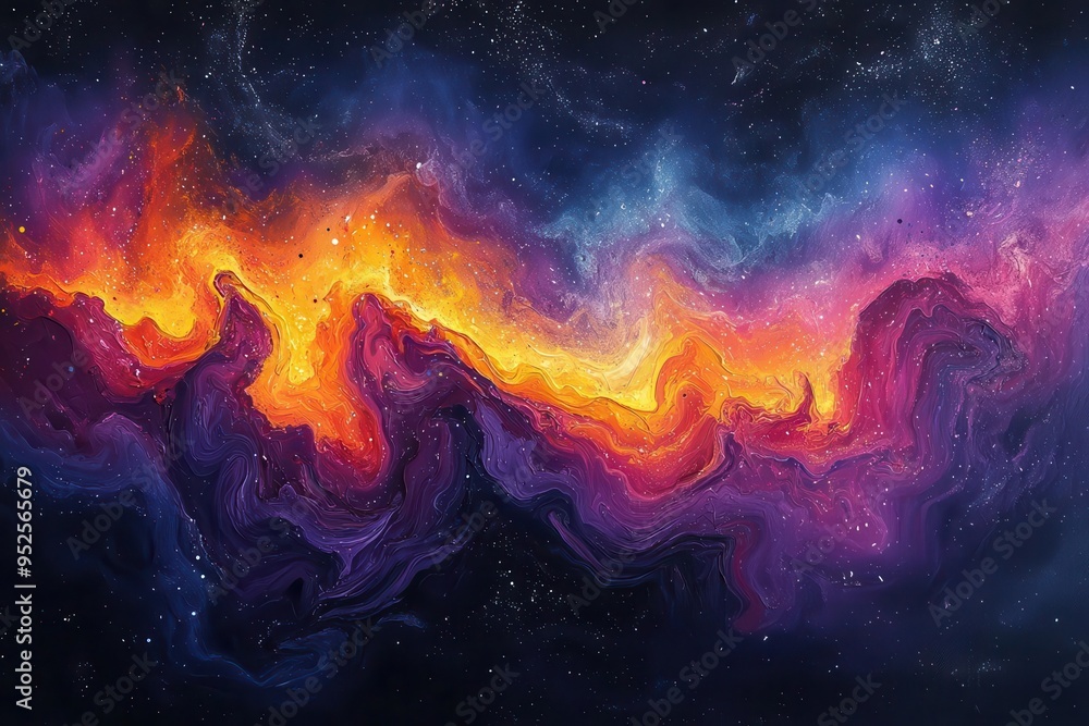 vibrant abstract interpretation of the northern lights using spray paint techniques swirling colors blend and dance across the canvas capturing the magical essence of the aurora borealis vibrant abstract interpretation of the northern lights using spray paint techniques swirling colors blend and dance across the canvas capturing the magical essence of the aurora borealis