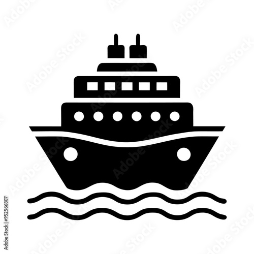 Sailboat journey yacht ship icon and vector illustration