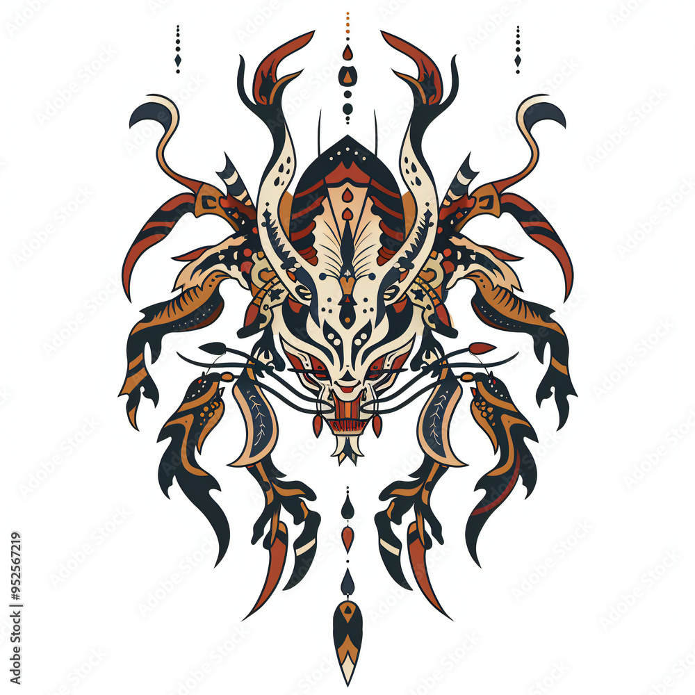 mytical creature animal very simple traditional tattoo flash styles illustration mytical creature animal very simple traditional tattoo flash styles illustration