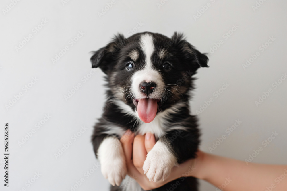 a person holding a puppy in their hand a person holding a puppy in their hand