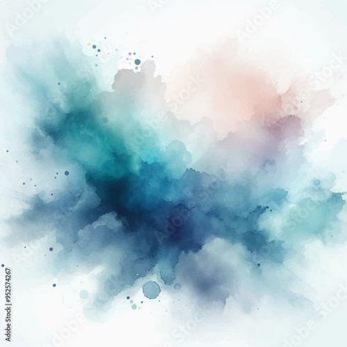 Hand painted watercolor splashes, paper and stone color texture. watercolor abstract background ai generative