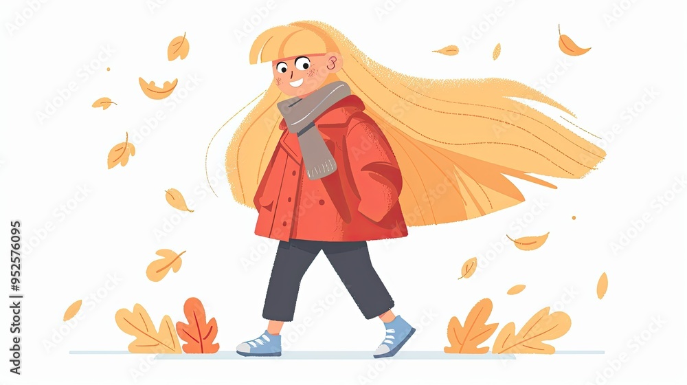 A cute little girl with long blonde hair A cute little girl with long blonde hair
