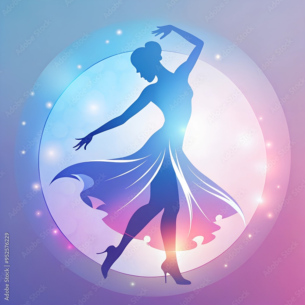 Logo, emblem, symbol of a dance school, dance festival, dance competition, choreographic composition Logo, emblem, symbol of a dance school, dance festival, dance competition, choreographic composition
