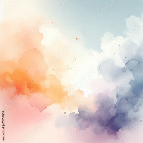 Hand painted watercolor splashes, paper and stone color texture. watercolor abstract background ai generative