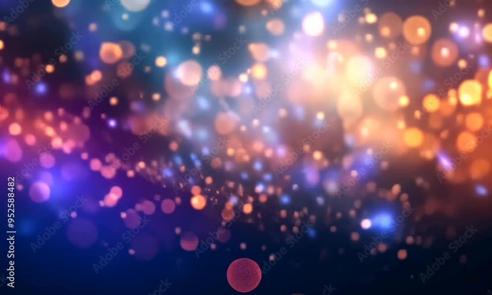 Abstract Background with Colorful Lights and Bokeh Effect Abstract Background with Colorful Lights and Bokeh Effect