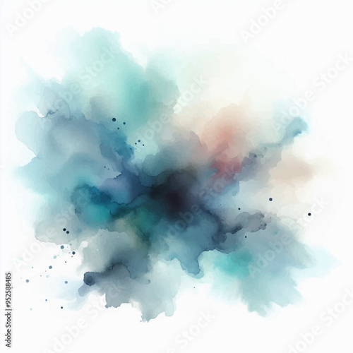 Hand painted watercolor splashes, paper and stone color texture. watercolor abstract background ai generative