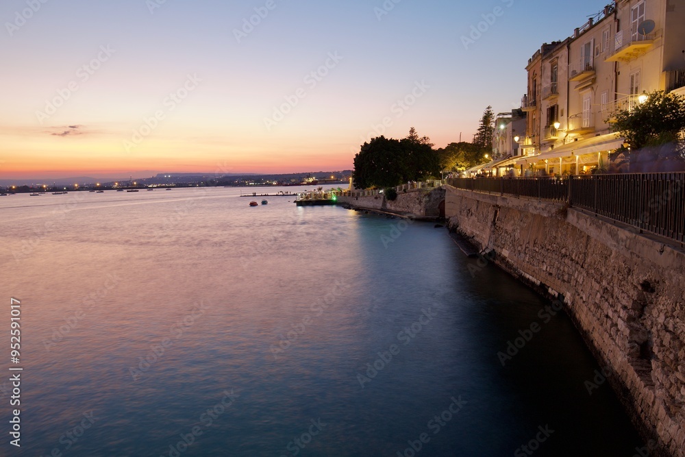 Fototapeta premium Isola di Ortigia, Siracusa al tramonto