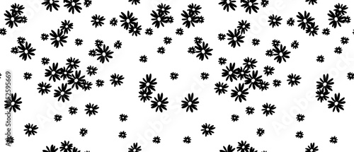 Seamless daisy pattern. Textile print pattern. Flowers pattern design.