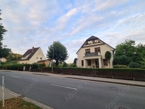 eine Nebenstrasse mit Wohnhäusern in Bad Doberan, Mecklenburg - Vorpommern photo