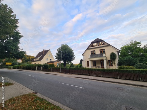 eine Nebenstrasse mit Wohnhäusern in Bad Doberan, Mecklenburg - Vorpommern photo