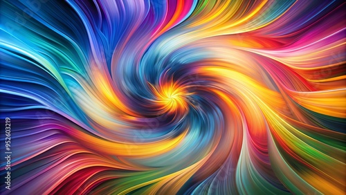 Vibrant-colored abstract lines and shapes swirl, blur, and overlap, creating a mesmerizing visual effect that evokes a sense of dynamic energy and creative expression.