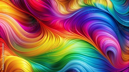 Wallpaper Mural Vibrant multi-colored gradient blends seamlessly into a stunning abstract background, featuring mesmerizing swirls and ripples that evoke a sense of dynamic energy and creative freedom. Torontodigital.ca