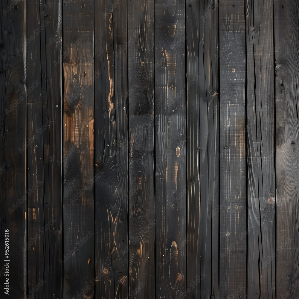 Dark Wooden Plank Wall with Natural Texture, Rustic Industrial Background with Copy Space Dark Wooden Plank Wall with Natural Texture, Rustic Industrial Background with Copy Space