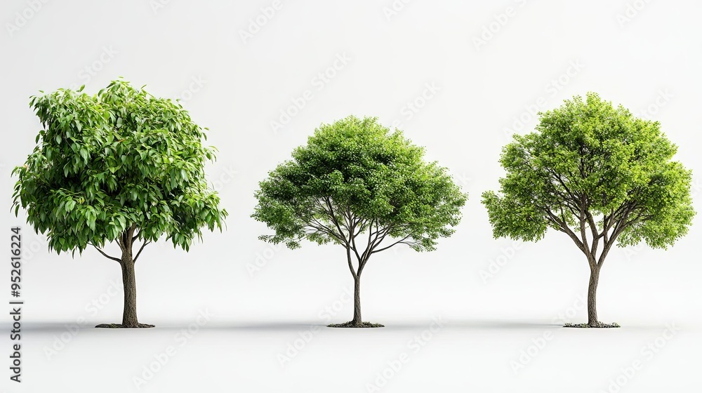 Obraz premium Four distinct trees