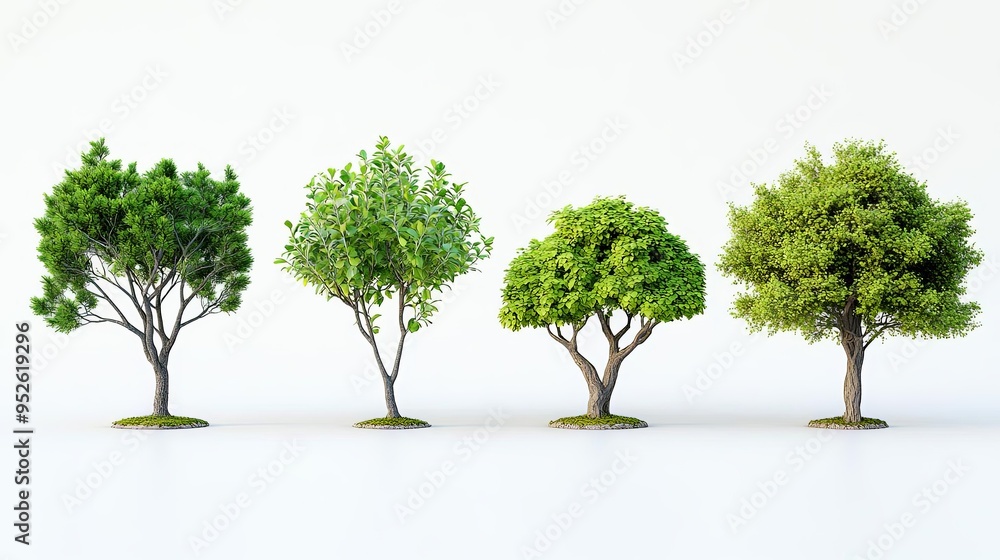 Fototapeta premium Four unique trees